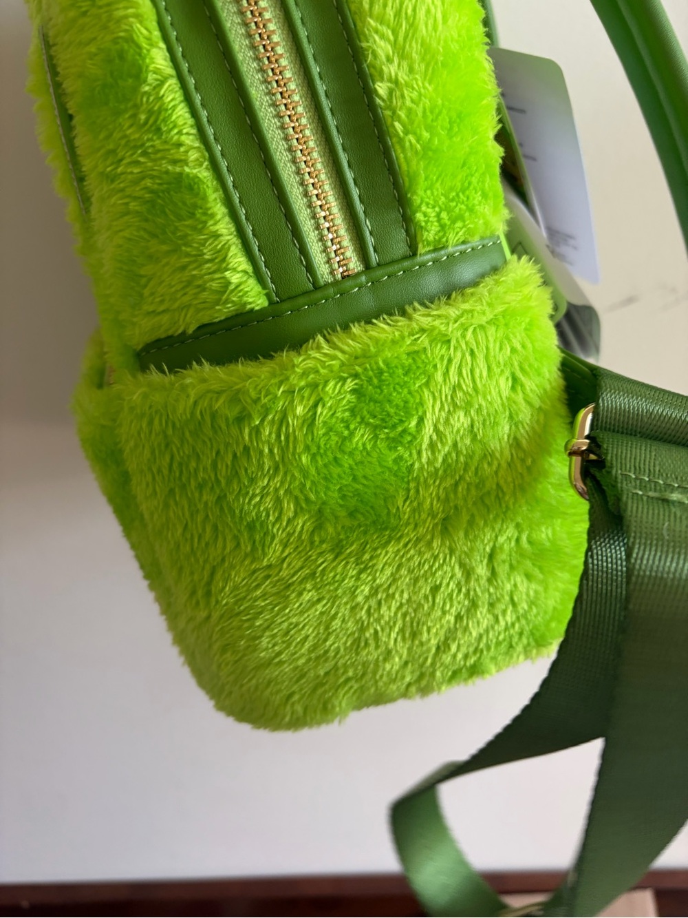 Loungefly Neon Green Plush Dipsy Mini Backpack - Picture 3 of 5